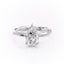 2.0 CT Pear Shaped Moissanite Hidden Halo Engagement Ring - crownmoissanite