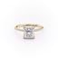 2.08 CT Princess Shaped Moissanite Solitaire Engagement Ring - crownmoissanite