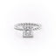 2.51 CT Princess Solitaire & Twisted Band Moissanite Engagement Ring - crownmoissanite