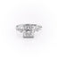 2.08 CT Princess Cut Cluster Moissanite Engagement Ring - crownmoissanite