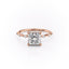 2.08 CT Princess Shaped Moissanite Solitaire Engagement Ring - crownmoissanite