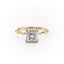 2.08 CT Princess Shaped Moissanite Solitaire Engagement Ring - crownmoissanite