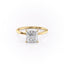 2.08 CT Princess Cut Solitaire Moissanite Engagement Ring - crownmoissanite