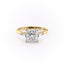 2.08 CT Princess Cut Three Stone Moissanite Engagement Ring - crownmoissanite