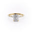 2.1 CT Radiant Shaped Stones Solitaire Diamond Engagement Ring - crownmoissanite