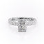 2.1 CT Radiant Cut Solitaire Pave Setting Moissanite Engagement Ring - crownmoissanite