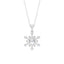 0.25 TCW Round Cut Unique Snowflake Moissanite Diamond Necklace