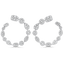 4.05 TCW Round Moissanite Diamond Hoop Earrings - crownmoissanite