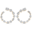 4.05 TCW Round Moissanite Diamond Hoop Earrings - crownmoissanite