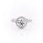 1.90 CT Round Cut Halo Pave Setting Moissanite Engagement Ring - crownmoissanite