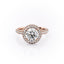 1.90 CT Round Shaped Moissanite Halo Engagement Ring - crownmoissanite