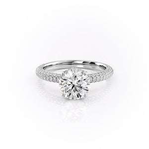 1.60 CT Round Shaped Moissanite Solitaire Engagement Ring - crownmoissanite