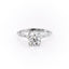 1.60 CT Round Cut Solitaire Pave Setting Moissanite Engagement Ring - crownmoissanite