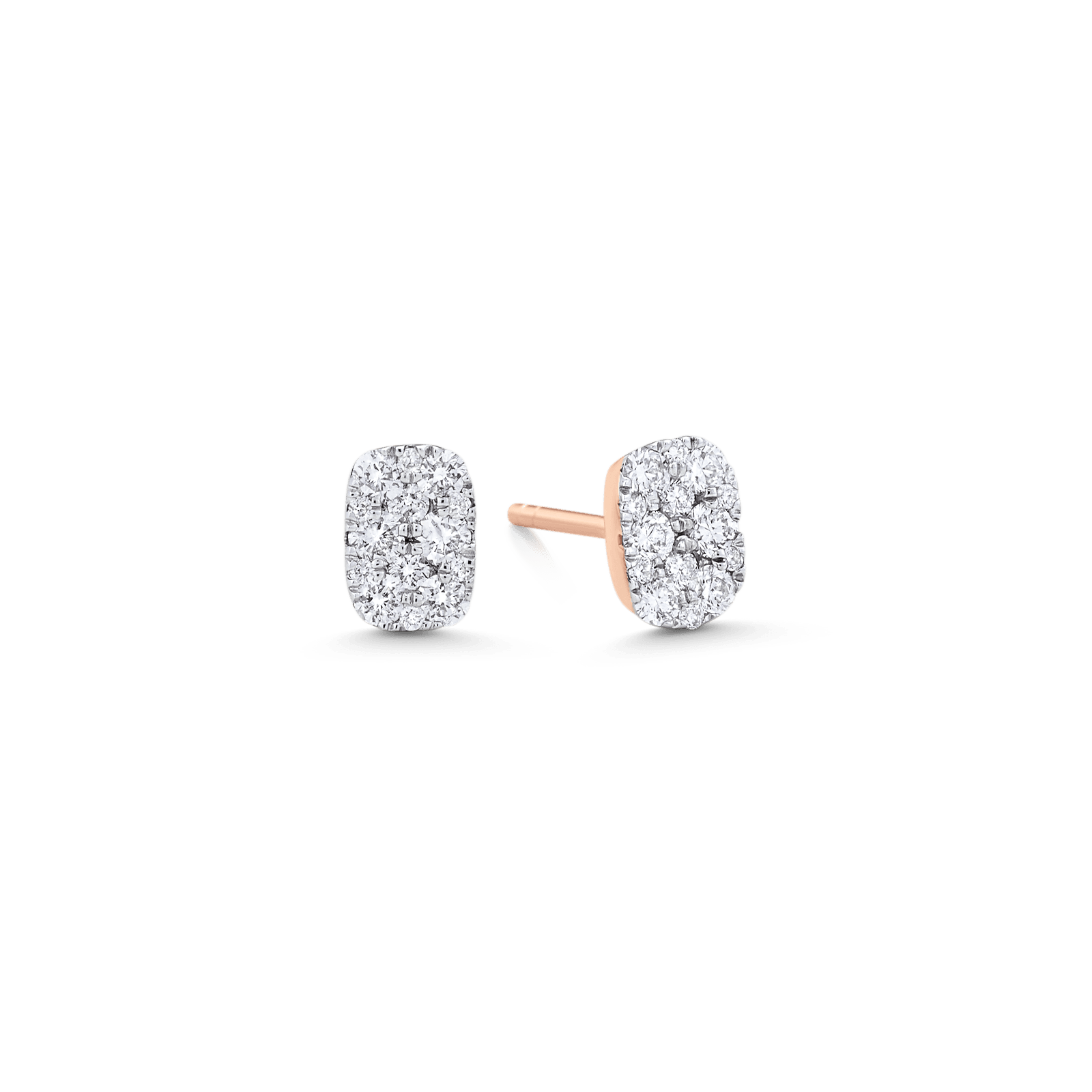 0.36 TCW Round Moissanite Diamond Stud Earrings - crownmoissanite