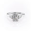 2.10 CT Radiant Cut Three Stone Style Moissanite Engagement Ring - crownmoissanite