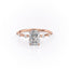 2.0 CT Radiant Solitaire Dainty Style Moissanite Engagement Ring - crownmoissanite