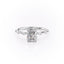 2.0 CT Radiant Solitaire Dainty Style Moissanite Engagement Ring - crownmoissanite