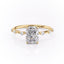 2.0 CT Radiant Solitaire Dainty Style Moissanite Engagement Ring - crownmoissanite