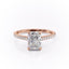 2.10 CT Radiant Cut Pave Setting Moissanite Engagement Ring - crownmoissanite