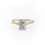 2.1 CT Radiant Cut 3 Stones Moissanite Engagement Ring - crownmoissanite