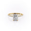 2.10 CT Radiant Cut Pave Setting Moissanite Engagement Ring - crownmoissanite
