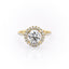 1.90 CT Round Shaped Moissanite Halo Engagement Ring - crownmoissanite