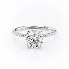1.60 CT Round Shaped Moissanite Solitaire Engagement Ring - crownmoissanite