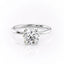 1.90 CT Round Shaped Moissanite Hidden Halo Engagement Ring - crownmoissanite