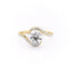 1.35 CT Round Shaped Moissanite Bypass Engagement Ring - crownmoissanite