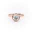 1.60 CT Round Shaped Moissanite Bezel Engagement Ring - crownmoissanite