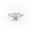 1.60 CT Round Cut Hidden Halo Setting Moissanite Engagement Ring - crownmoissanite