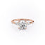 1.60 CT Round Cut Hidden Halo Setting Moissanite Engagement Ring - crownmoissanite