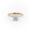 1.60 CT Round Cut Hidden Halo Pave Setting Moissanite Engagement Ring - crownmoissanite
