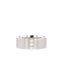 Satin-Finish Stone Setting White Gold Men's Band - crownmoissanite