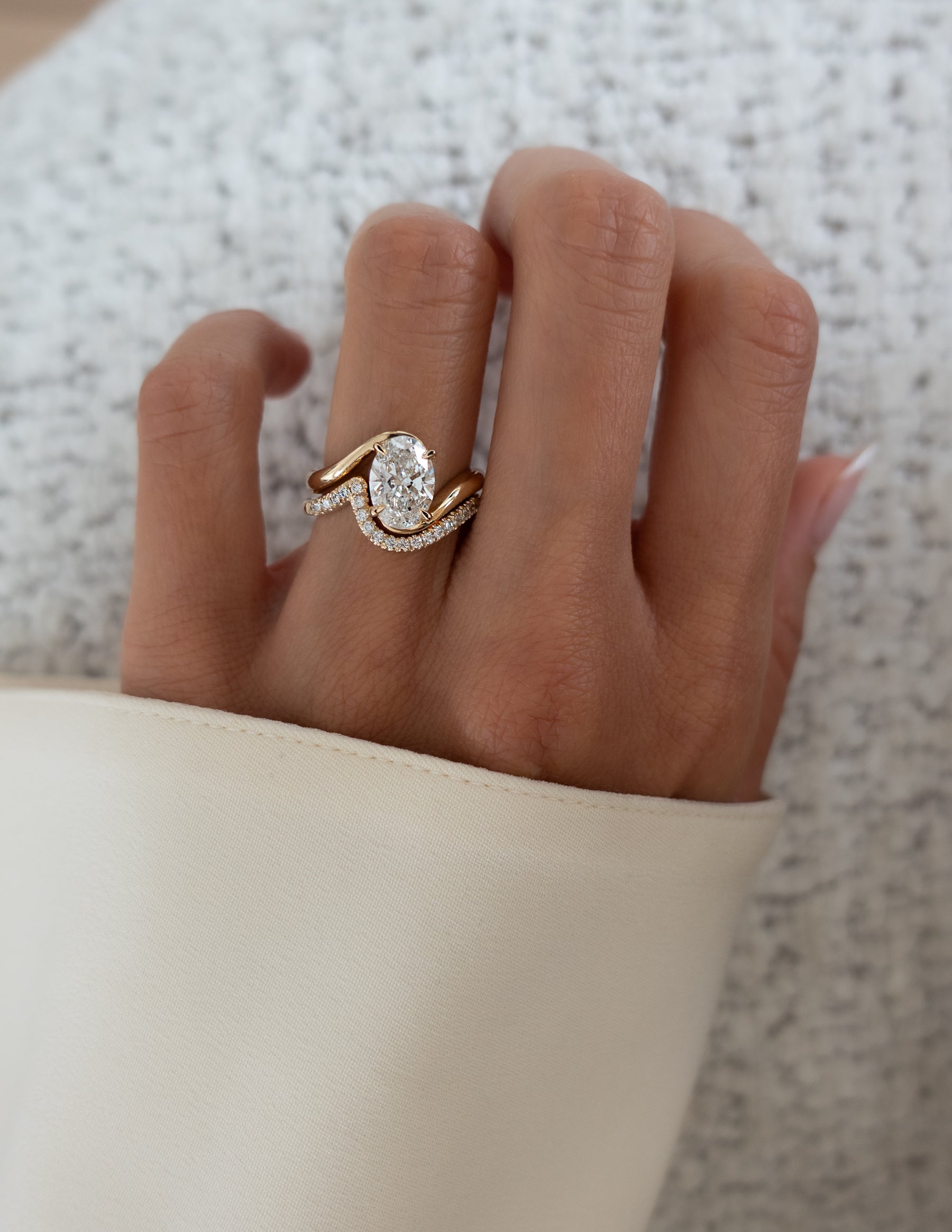 1.50- 3.0 CT Marquise Cut Moissanite Solitaire Setting Bridal Set