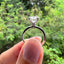 2.0 CT Cushion Shaped Moissanite Hidden Halo Engagement Ring - crownmoissanite