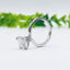2.0 CT Cushion Shaped Moissanite Hidden Halo Engagement Ring - crownmoissanite