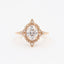 1.33 CT Oval Shaped Moissanite Vintage Engagement Ring - crownmoissanite