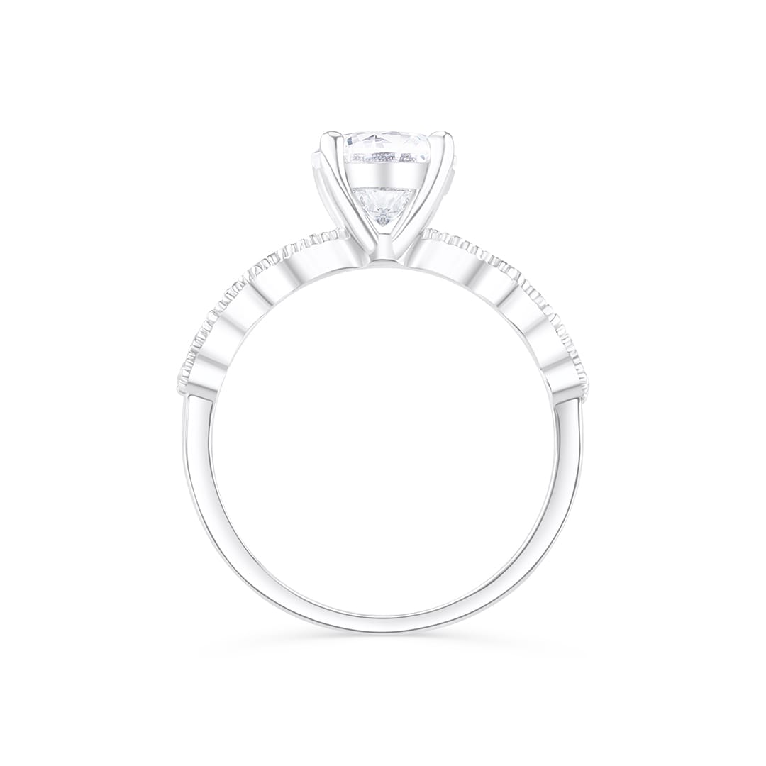1.80 CT Round Cut Solitaire Moissanite Engagement Ring - crownmoissanite