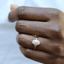 1.45 CT Oval Cut Halo Moissanite Engagement Ring - crownmoissanite