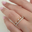 0.30 TCW Round Cut Dainty Pave Setting Moissanite Wedding Band - crownmoissanite