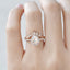 1.50 CT Pear Cut Halo Moissanite Bridal Ring Set - crownmoissanite