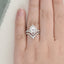 1.50 CT Pear Cut Twisted Art Deco Moissanite Bridal Ring Set - crownmoissanite