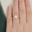 2.0 CT Princess Cut Solitaire Moissanite Bridal Ring Set - crownmoissanite