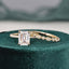 2.50 CT Emerald Cut Solitaire Style Moissanite Bridal Ring Set - crownmoissanite