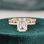 2.50 CT Emerald Cut Solitaire Style Moissanite Bridal Ring Set - crownmoissanite