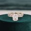 2.50 CT Emerald Cut Solitaire Style Moissanite Bridal Ring Set - crownmoissanite