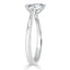0.75 CT Pear Shaped Moissanite Solitaire Engagement Ring - crownmoissanite