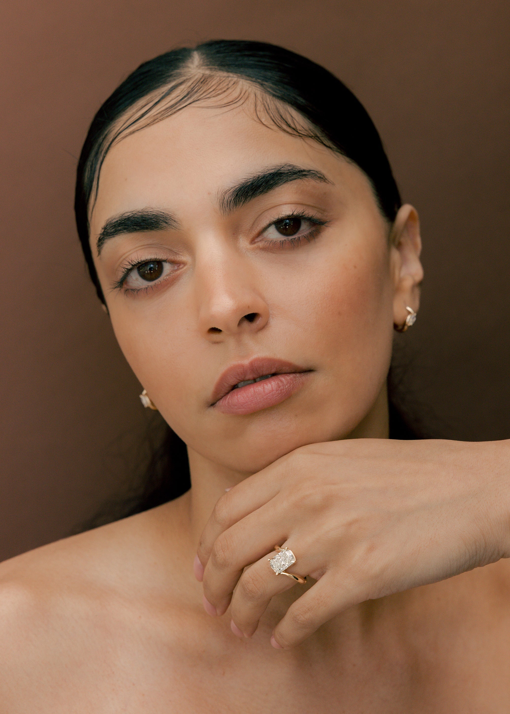 1.5 - 3.5 CT Elongated Cushion Shaped Moissanite Soliatire Style Engagement Ring