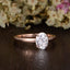 0.75 CT Oval Solitaire Moissanite Engagement Ring - crownmoissanite